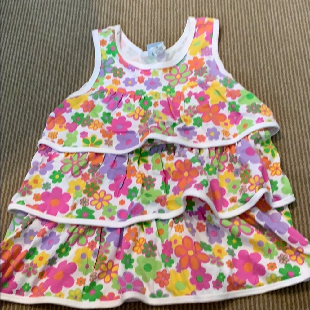 Girls 12 chez ami floral ruffled tank top